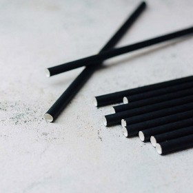 Cannuccia Riutilizzabile Algon Nero 19,7 x 0,8 cm 20 Pezzi 24 Unità