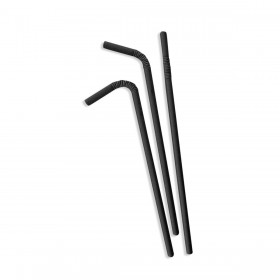 Cannuccia Riutilizzabile Algon Nero 19,7 x 0,6 cm 25 Pezzi 24 Unità