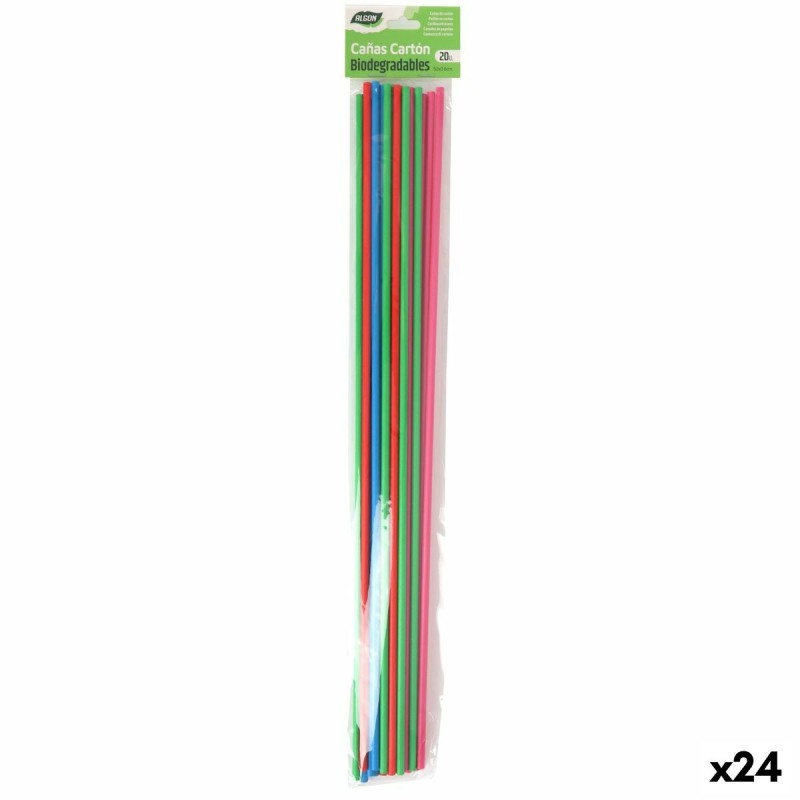 Cannuccia Riutilizzabile Algon 50 x 0,6 cm 20 Pezzi 24 Unità