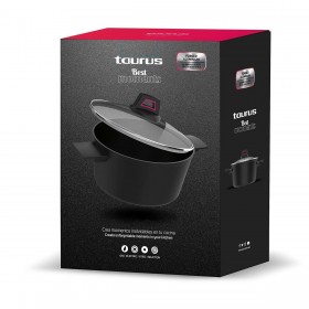 Pentola con Coperchio Taurus KCK4020 Nero 2 L 20 cm