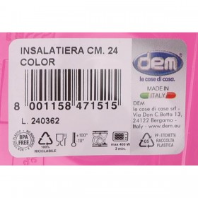 Insalatiera Dem Smaty color 2,7 L (12 Unità)
