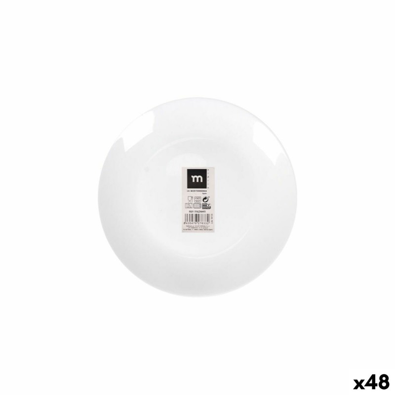 Piatto da Dolce La Mediterránea Coup basic ø 18 x 2,5 cm (48 Unità)