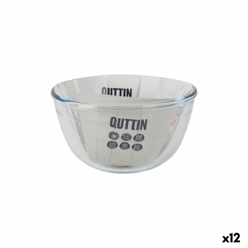 Ciotola La Mediterránea Quttin Vetro 1,1 L 17 x 17 x 10 cm (12 Unità)