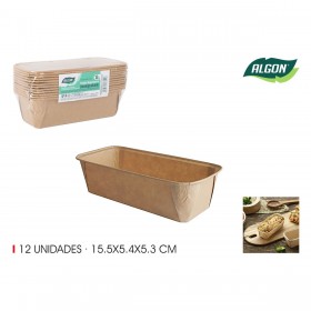 Set di Stampi da Pasticceria Algon Carta 15,5 x 5,4 x 5,3 cm 12 Pezzi (24 Unità)