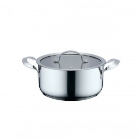 Casseruola con coperchio Haeger PA-18H.001A Beige Grigio Ø 18 cm