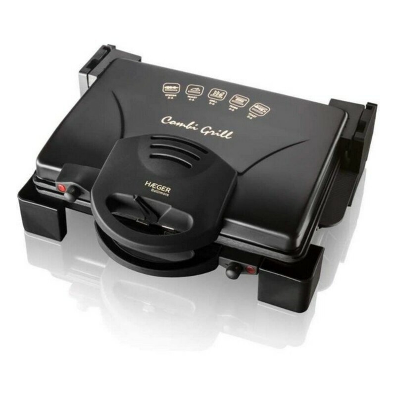 Grill Haeger GR-190.008A 1900W Nero Acciaio inossidabile
