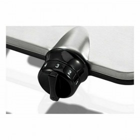 Piastra Elettrica Haeger HP-01S.014A Acciaio inossidabile 1 Fornello Nero Argentato 1500W