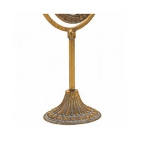 Specchio con Supporto Alexandra House Living Oro Resina 9 x 30 x 17 cm