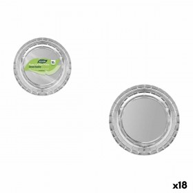 Set di piatti Algon Argentato 20 cm 10 Pezzi (18 Unità)