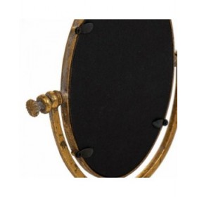 Specchio con Supporto Alexandra House Living Oro Resina 9 x 30 x 17 cm