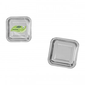 Set di piatti Algon Argentato 20 cm 20 x 2 cm 10 Pezzi (18 Unità)