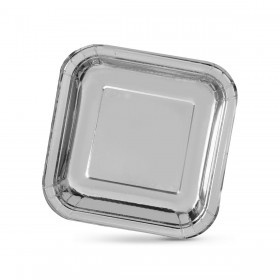 Set di piatti Algon Argentato 23 cm 10 Pezzi (18 Unità)