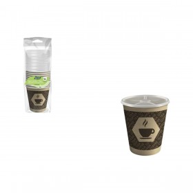 Set di Bicchieri Algon Marrone 120 ml 12 Pezzi (18 Unità)