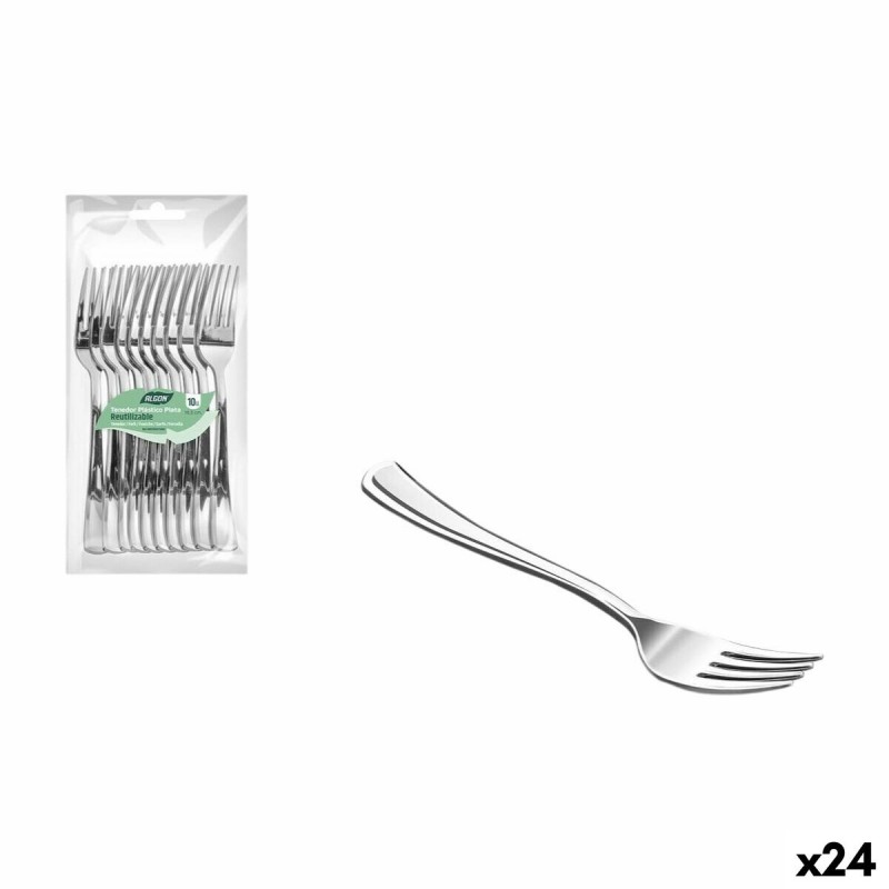 Set di Forchette Algon 18,5 cm 10 Pezzi (24 Unità)