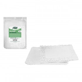 Set di vassoi per Alimenti Algon Rettangolare 22 x 28 cm 2 Pezzi (36 Unità)