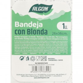Vassoio per aperitivi Algon Rettangolare 26 x 36 cm (30 Unità)
