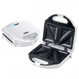 Piastra Grill Elettrica EDM 07666 Bianco 750 W