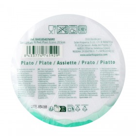 Set di piatti Algon Plastica 20,5 cm 20,5 x 3 cm 12 Pezzi (18 Unità)