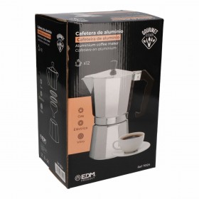 Caffettiera Italiana EDM Alluminio 12 Tazze
