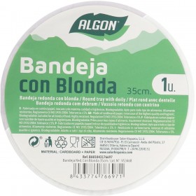 Vassoio per aperitivi Algon Rotondo 35 cm (30 Unità)