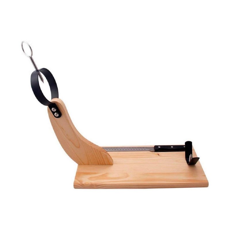 Porta Prosciutto di Legno EDM Marrone Legno Legno di pino 35 x 1,5 cm 41 x 44 cm