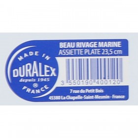 Piatto da pranzo Duralex Beau rivage Ø 23,5 cm (48 Unità)