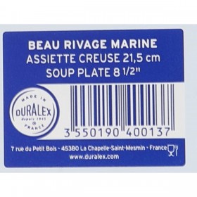 Piatto Fondo Duralex Beau rivage Ø 21,5 cm (36 Unità)