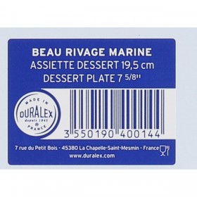 Piatto da Dolce Duralex Beau rivage Ø 19,5 cm (48 Unità)