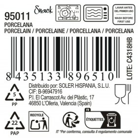 Ciotola La Mediterránea Snack 270 ml 10,2 x 10,2 x 6 cm (72 Unità)