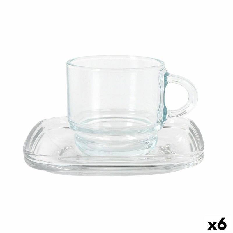 Set di 6 Tazze con Piatto LAV Cozy (6 Unità)