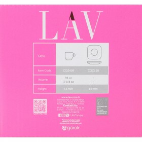 Set di 6 Tazze con Piatto LAV Cozy (6 Unità)