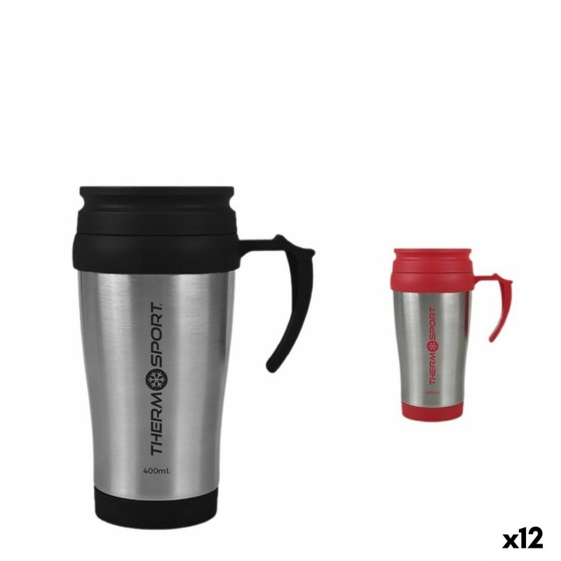 Tazza Thermos con Coperchio ThermoSport Travel Rosso 400 ml (12 Unità)
