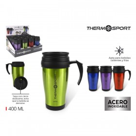 Tazza Thermos con Coperchio ThermoSport 400 ml (12 Unità)