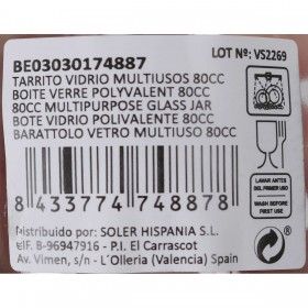 Barattolo di Vetro Mediterraneo 80 ml (72 Unità)