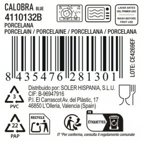 Tazza Mug La Mediterránea Calobra Azzurro 100 ml (36 Unità)