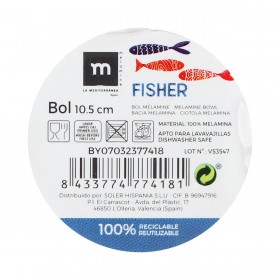 Ciotola per Aperitivi La Mediterránea Pesci 10,5 cm (36 Unità)