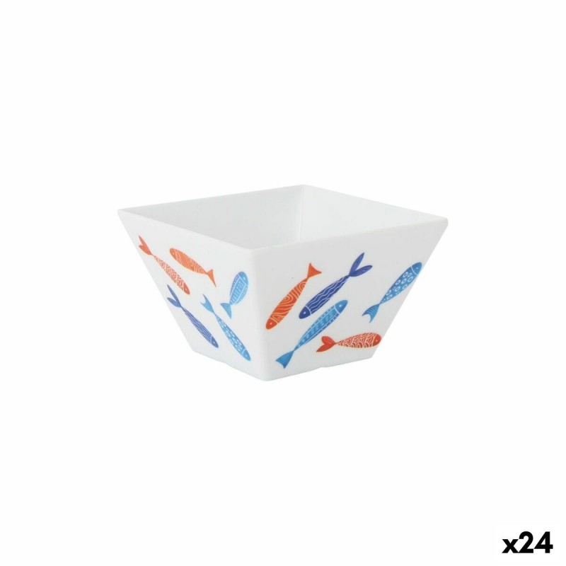 Ciotola per Aperitivi La Mediterránea Pesci 10 x 10 x 6 cm (24 Unità)