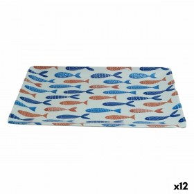 Vassoio per aperitivi La Mediterránea Pesci 30 x 20 x 2,5 cm (12 Unità)