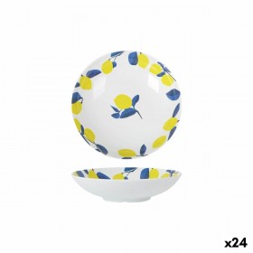 Piatto Fondo La Mediterránea Limone 21 x 5,3 cm (24 Unità)