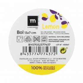 Ciotola per Aperitivi La Mediterránea Limone 13 x 13 x 7 cm (24 Unità)