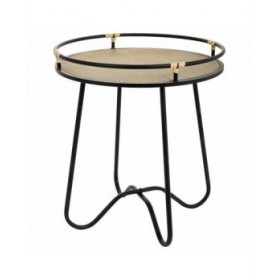 Tavolo aggiuntivo Alexandra House Living Nero Ferro 45 x 50 x 45 cm