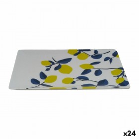 Vassoio per aperitivi La Mediterránea Limone 20 x 13 x 2 cm (24 Unità)
