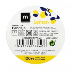 Vassoio per aperitivi La Mediterránea Limone 25 x 15 x 2 cm (12 Unità)