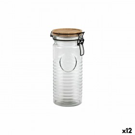 Barattolo di Vetro La Mediterránea ACACIA 1,3 L (12 Unità)