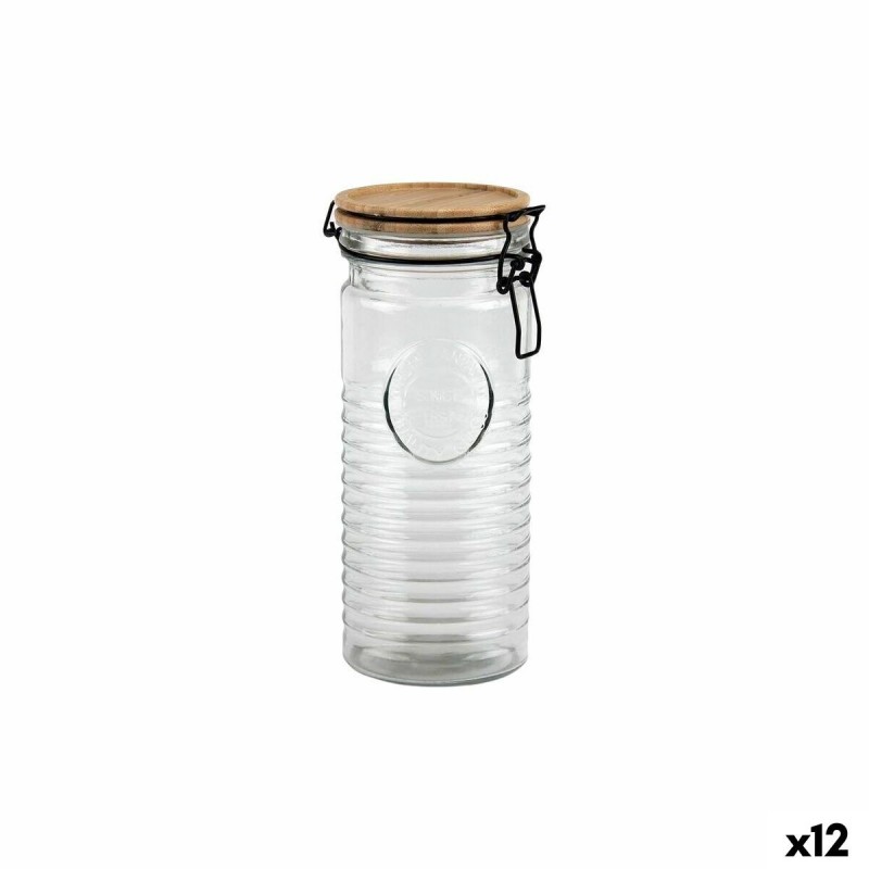 Barattolo di Vetro La Mediterránea ACACIA 1,3 L (12 Unità)