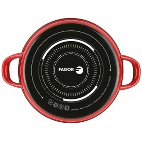 Casseruola FAGOR Optimax Rosso Acciaio Smaltato (Ø 18 x 10 cm)