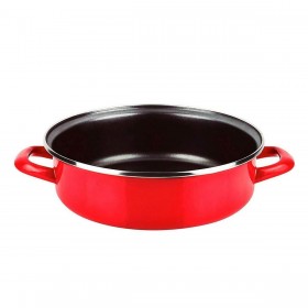 Porta torta Fagor Optimax Rosso Acciaio Smaltato Ø 26 x 8 cm