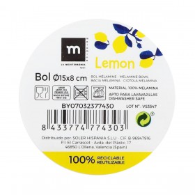 Ciotola per Aperitivi La Mediterránea Limone 15 x 8 cm (24 Unità)