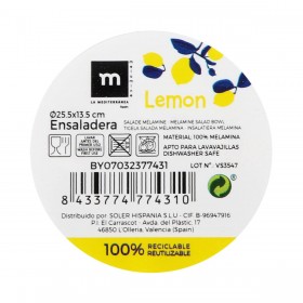 Insalatiera La Mediterránea LEMON 25,5 x 13,5 cm (8 Unità)