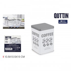 Barattolo in Metallo Quttin COFFEE (12 Unità)